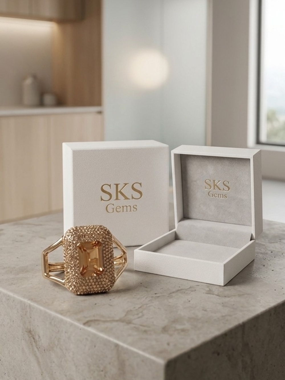 SKS Gold-Tone Statement Bracelet